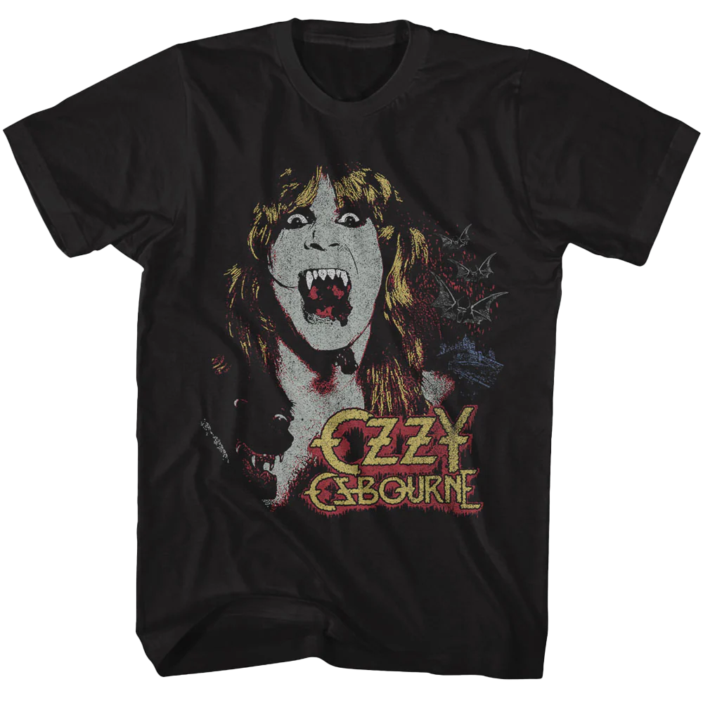 Ozzy Osbourne Vampire T-shirt Unisex Rockinstone Size:l