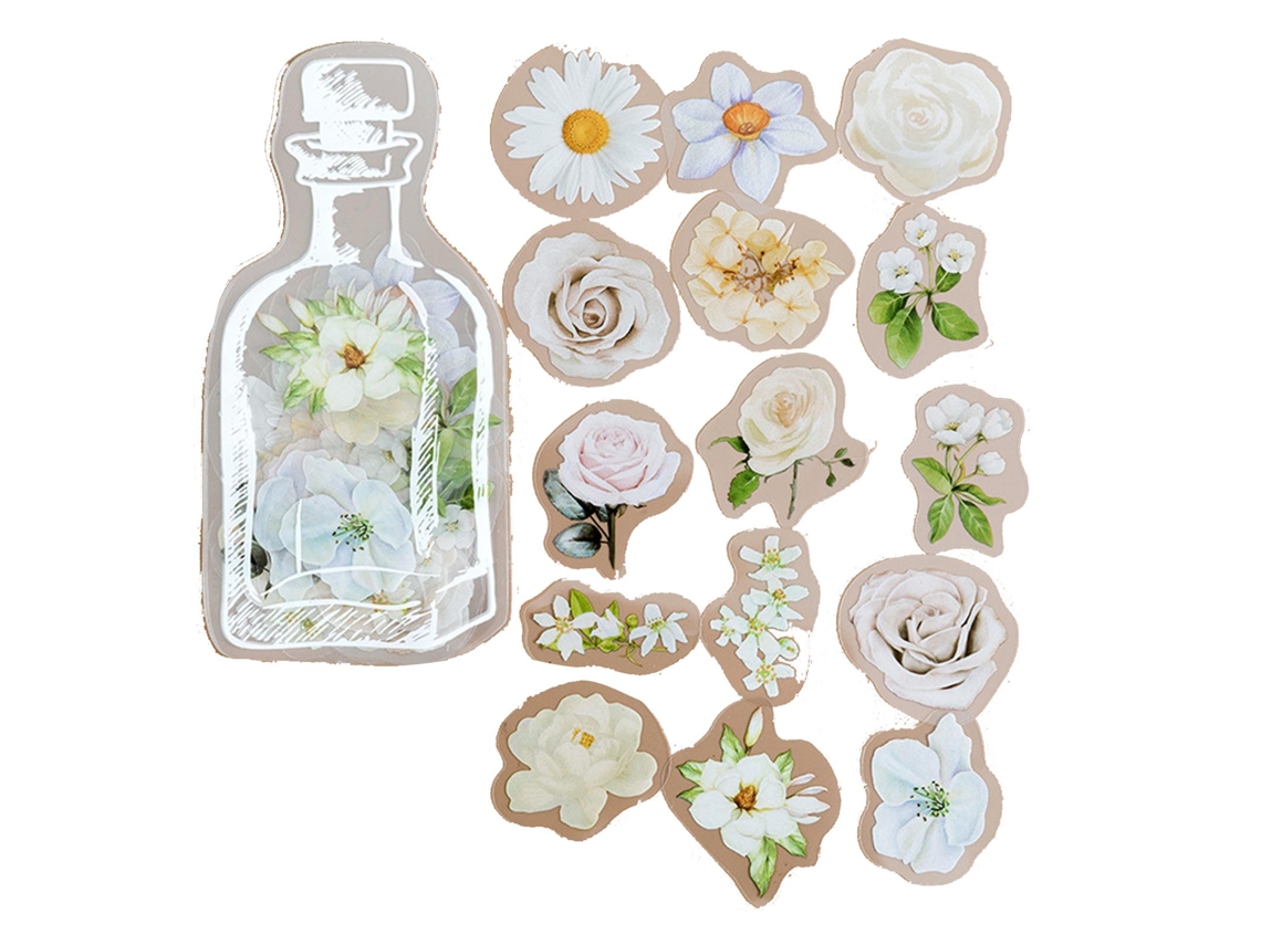 35 adesivos decorativos pet, alta transparência, scrapbooking, calendário | S/MARCA