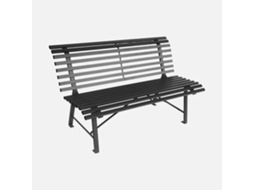 Banco De Jardim De Aço, 2 Lugares, Antracite Sweeek