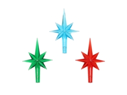 Decoração Com Estrela De Árvore De 7 Pontas Da Laxiscreed – Pack De 3 Unidades Variadas