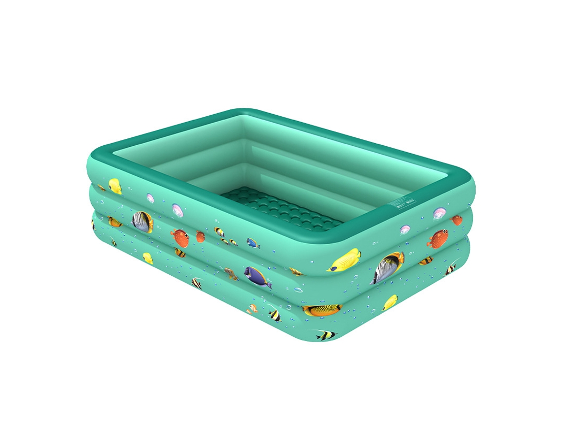 Piscina Inflável Infantil SPQMENT (mundo do Oceano Verde 180 Cm)