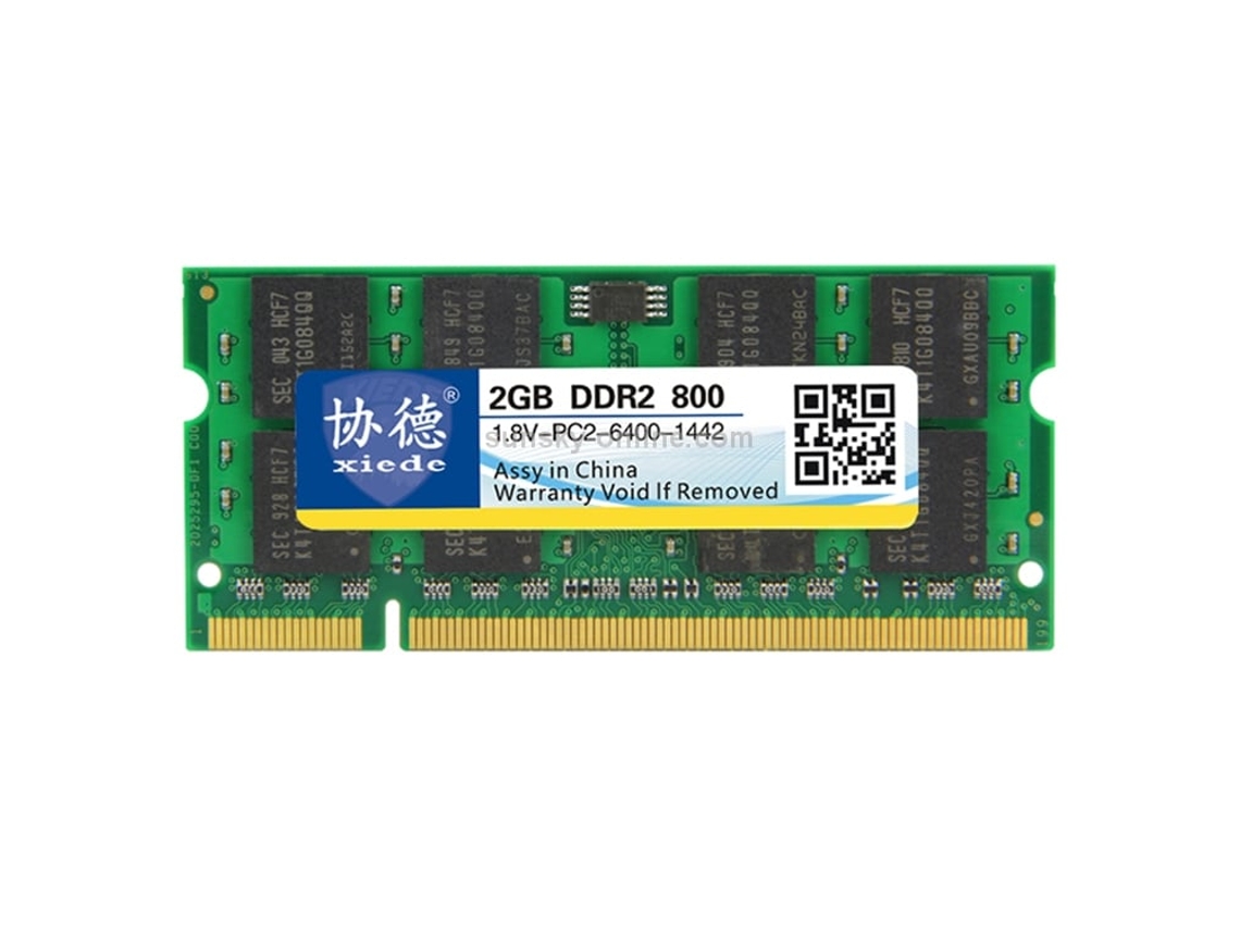 Módulo de Memória Ram Xiede X027 Ddr2 800 Mhz de 2 Gb para Portátil para Portátil Pc3772