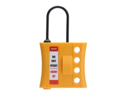 Cerradura De Seguridad Loto Aislada Con 4 Orificios Hasp Tagout Stop Lockout Para Agujeros De Llave De 36mm