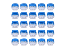 Awts 25 conectores IDC impermeáveis de cablagem elétrica com 3 furos para cabo 22‑14 AWG