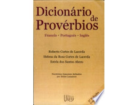 Livro DICIONÁRIO DE PROVÉRBIOS - 2ª EDIÇÃO de ABREU, ESTELA DOS SANTOS | LACERDA et al. (Português do Brasil)