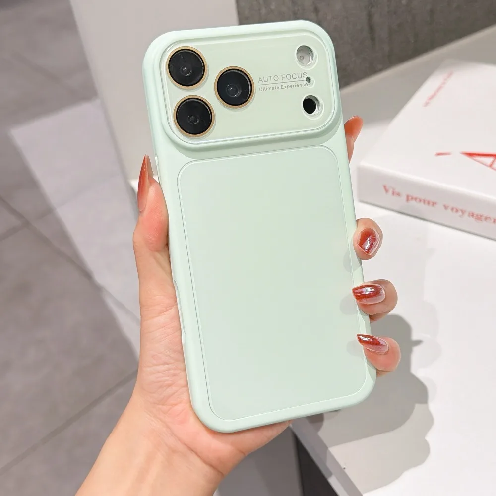 (verde Claro, Iphone 14 Pro) Capa Rígida, Protetor De Lente Em Acrílico, Capa Traseira Resistente A Impactos