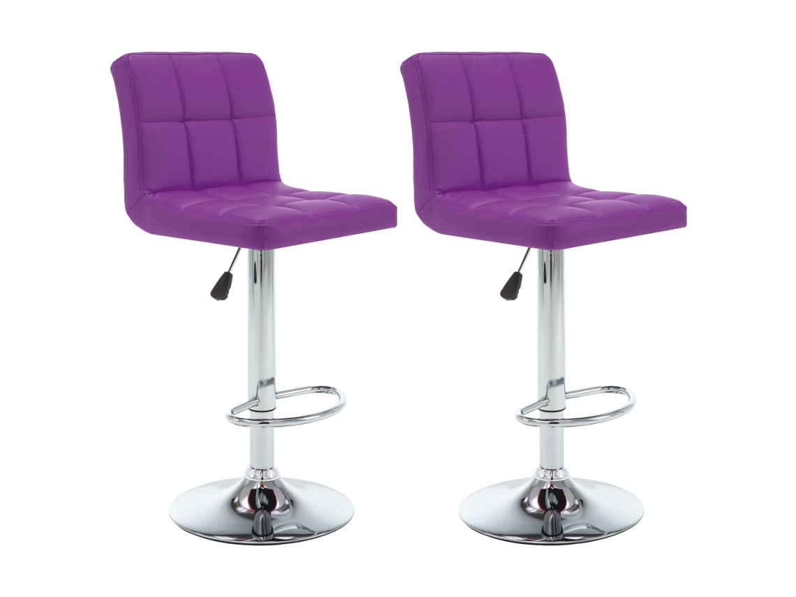 Bar Stool, Bar Stools Vidaxl Roxo Couro Artificial (n/a)