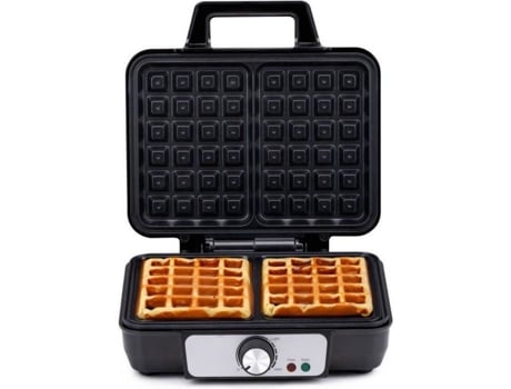 Máquina de Waffle 1000W com Aquecimento Rápido 2 Placas Revestimento Antiaderente 230V ALPINA