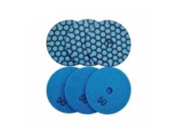 Conjunto De 6 Discos Lixa Diamantados 75 Mm (3") Com Grão 50 Para