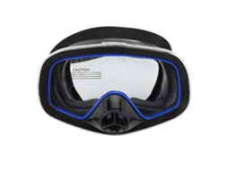 2026rebe-óculos De Mergulho De Silicone Impermeáveis Com Lentes De Vidro Temperado Para Snorkel E Natação Azul