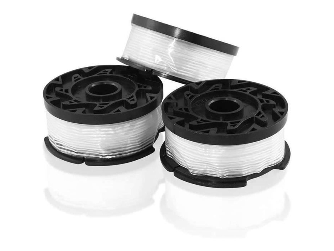 Black Decker Pacote de 3 carretéis de linha para roçadora 3 x 9 m comprimento, ø 1,65 mm A367 S/MARCA