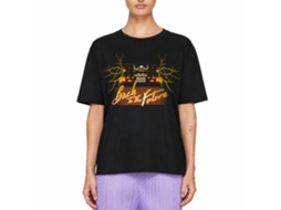 Rockinstone Back To The Future Movie Yellowcar Black Adult T-shirt Size:xxxl