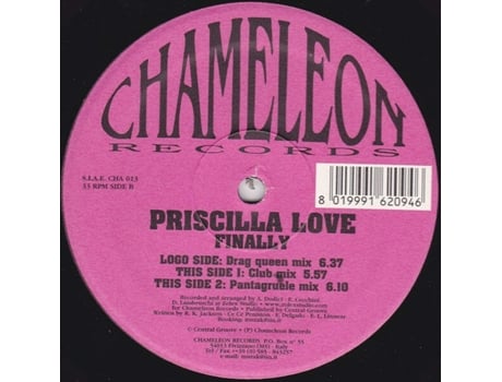 Vinil Finally, Priscilla Love Chameleon Records