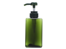 450ml Dispenser De Champú Loción Jabón Con Bomba Botella Color Verde Oscuro