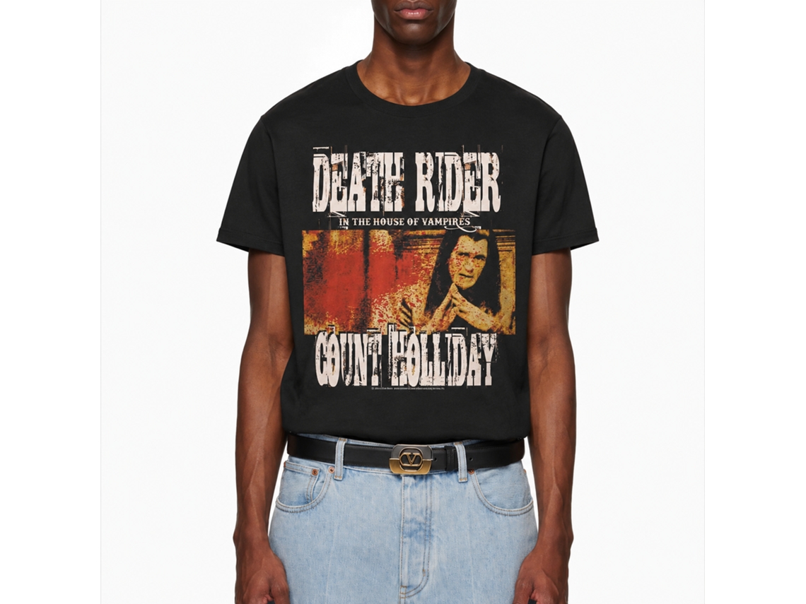 Rockinstone Death Rider Count Holliday Black T-shirt Size:xxl