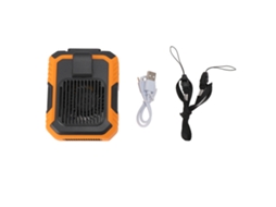 Waist Clip Fan Rechargeable 3 Speed Portable With Lighting For Outdoor Use