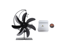 Ventilador Para Lareira A Lenha (7 Pás, Silencioso, Adequado Para Múltiplos Cenários)