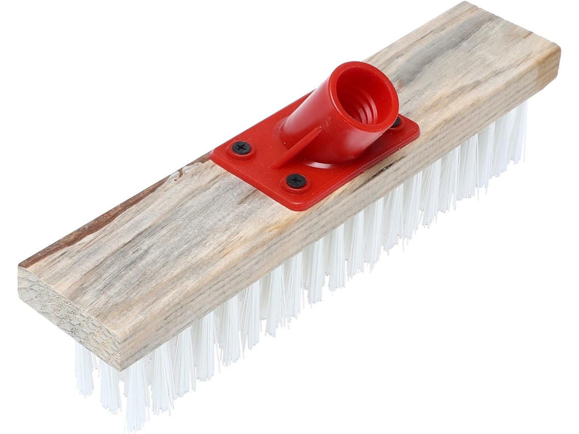 Escova De Limpeza De Pisos Em Nylon Rígido Com Cerdas Firmes Para Remoção De Sujeira.