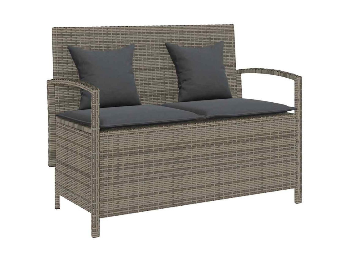 Garden Storage Bench, Garden Storage Benches Vidaxl Cinzeto Rattan / Vime (n/a)