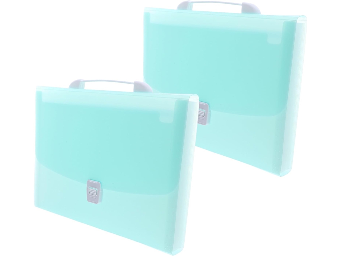 Organizador Sanfonado De 2 Peças Com Pasta Expansível E Resistente Para Escritório, Escola E Sala De Gokoco