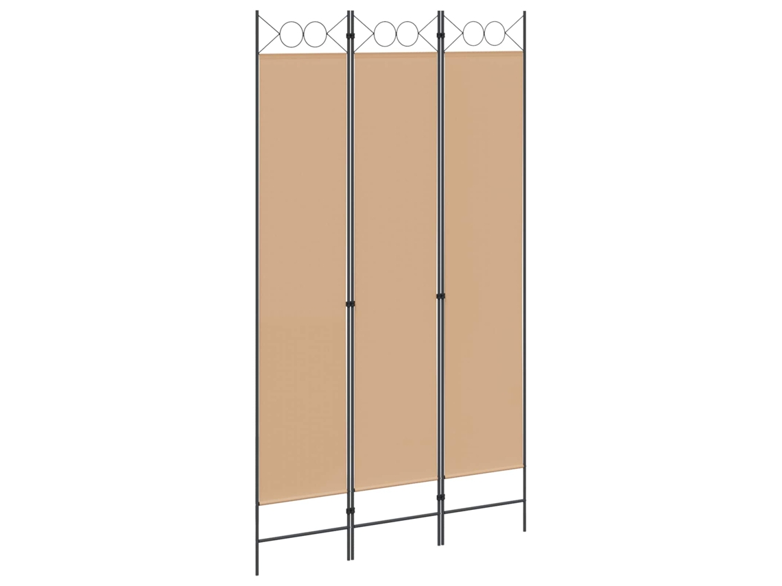 Conjunto 1 Divisor De Ambiente Vidaxl Bege Poliéster (120 X 220 Cm)