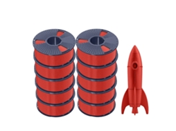 Filamento Pla, Impressão Em Alta Velocidade, Compatível Com A Maioria Das Impressoras 3d, Vermelho Oem