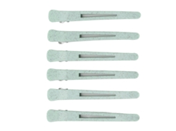 2026 6 Clips de Pelo Pico de Pato Profesional Portátiles para Salón, Peinado Y Seccionado, Color Verde para Mujeres Y Niñas