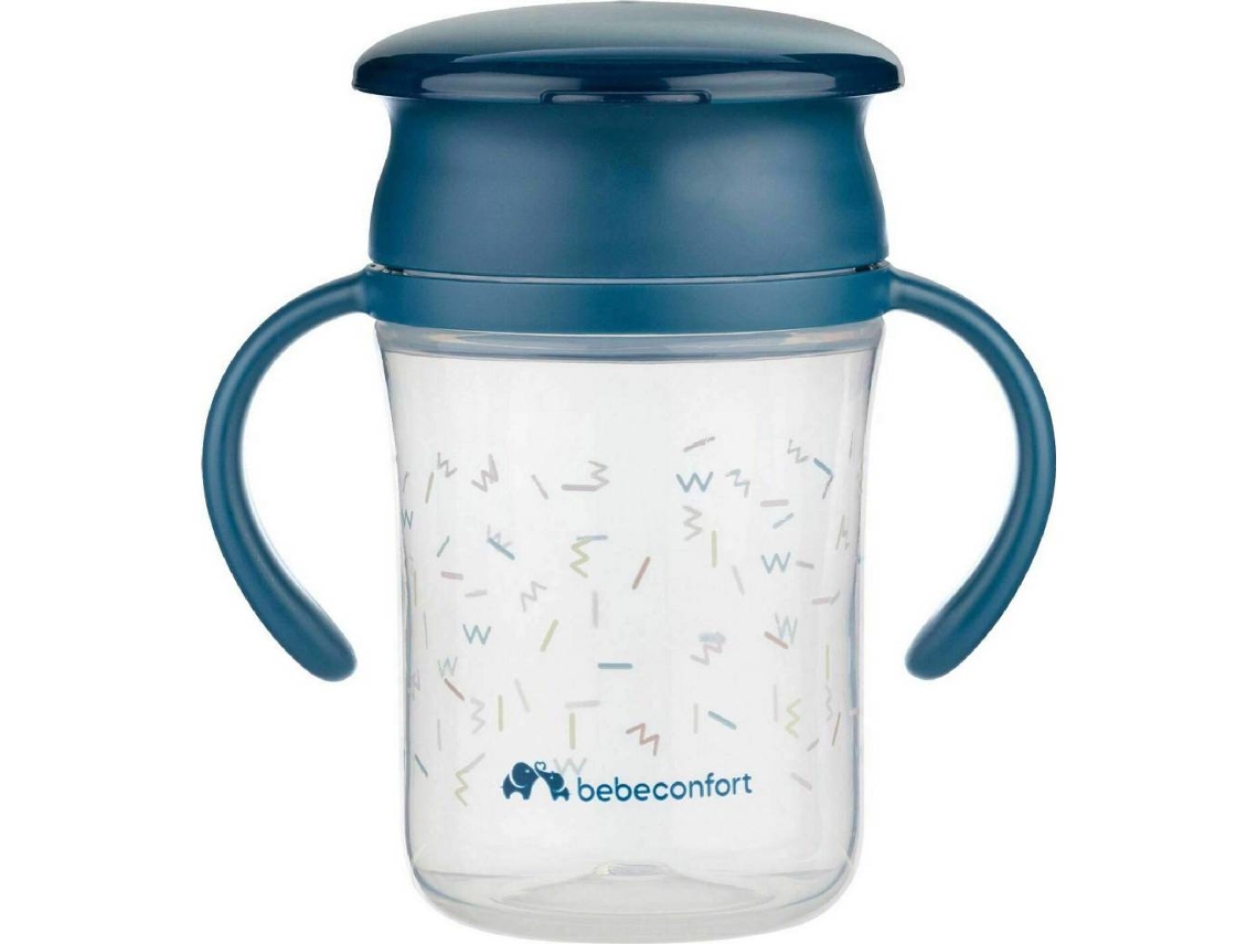 Vaso de aprendizaje Bebeconfort Memphis Blue 360º antifugas de 280 ml