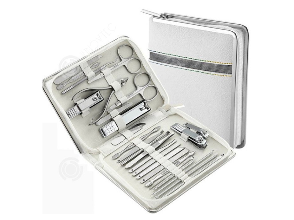 Kit De Manicure E Pedicure Inn 26 Pcs Uso Doméstico Anti Respingos Estojo De Manicure Para Mulher E Homem Conjunto De Manicure Innovtec