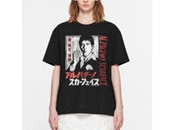 Rockinstone Scarface Movie Japanese Characters Black Adult T-shirt Size:xxl