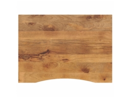 Vidaxl Tampo De Mesa Com Curva 100x80x2,5 Cm Mangueira Áspera Maciça