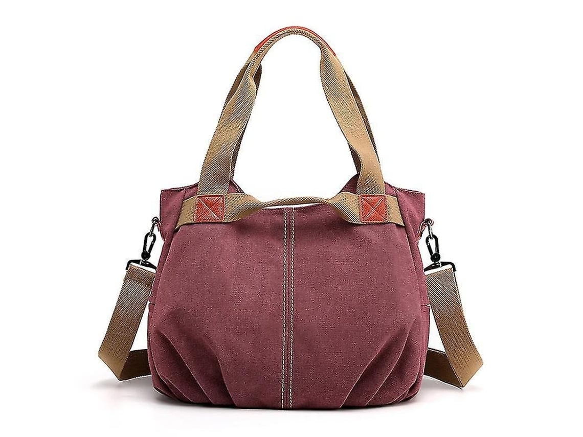 Bolsa de Ombro S/MARCA para Mulher em lona grande para trabalho escola praia