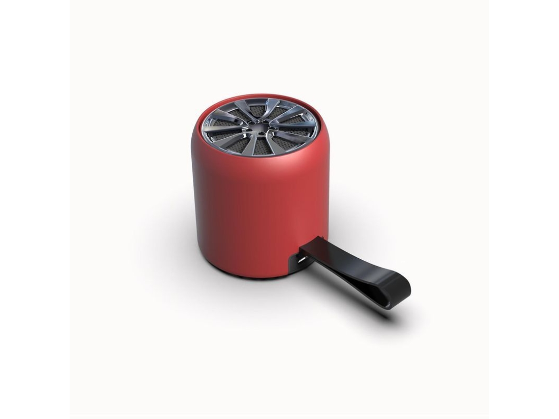Yuru caixa de Som Bluetooth Sem Fio Mínima com Suporte a Cartão Tf, Fm e Subwoofer em Liga de Alumínio
