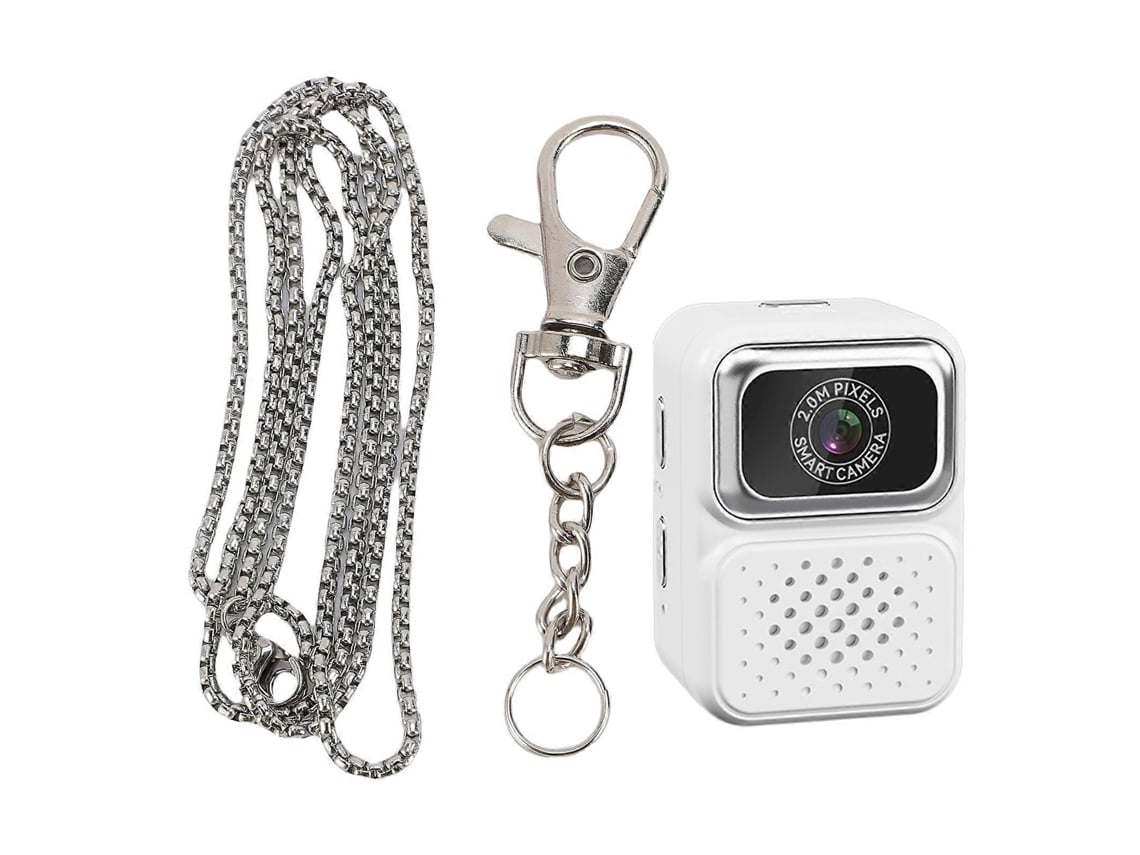 Mini Câmara Digital De Chaveiro 1080p Com Ecrã Colorido De 0,96 Polegadas E 64gb De Armazenamento