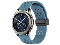 Pulseira De Silicone Dobrável De 22 Mm Com Fecho Magnético