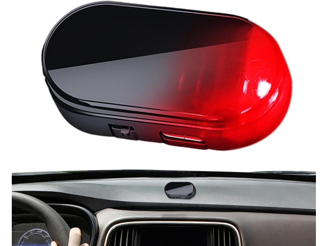 Luz Solar Para Carro, Alarme Antifurto, Luz Estroboscópica – De Segurança Intermitente