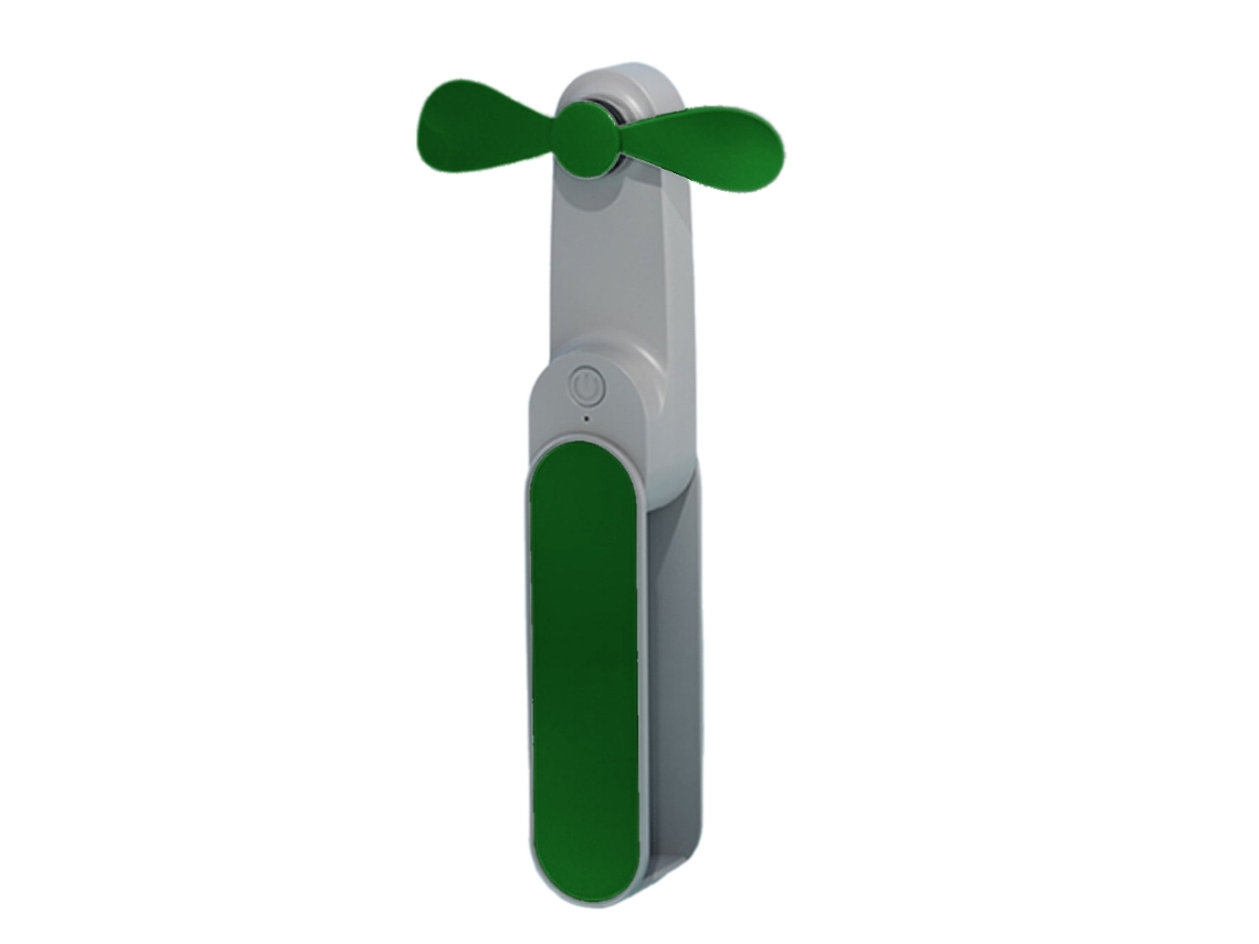 Ventilador Portátil Recarregável Via Usb, Dobrável, De Bolso E De Mesa