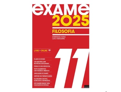 Livro Exame 2025 - Filosofia 11º Ano de Leya Educação (Português)