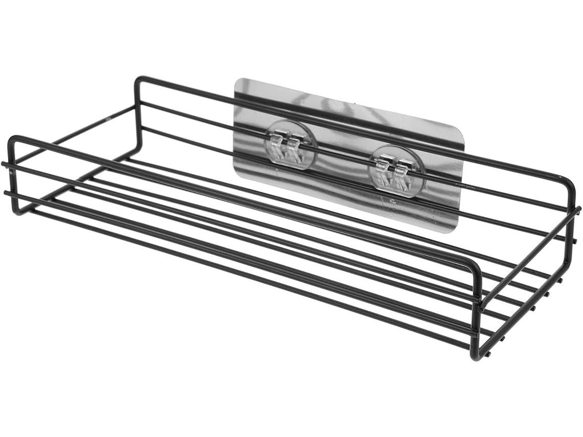Iplusmile Prateleira De Parede Para Banheiro, Suporte De Armazenamento Em Metal, Aço Inoxidável Preto, Liga De Alumínio
