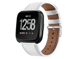 Lurelia Pulseira, Compatível Com Fitbit Versa 2// Lite Fivela Redonda De Couro Branco