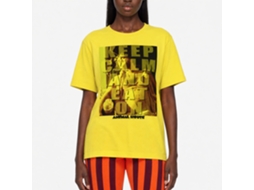 Rockinstone Animal House Movie Eat On Solid Yellow Adult T-shirt Size:xxl