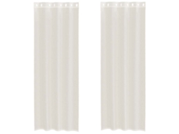 Voile Curtain, Voile Curtains Vidaxl Creme Tecido (140 X 260 Cm)