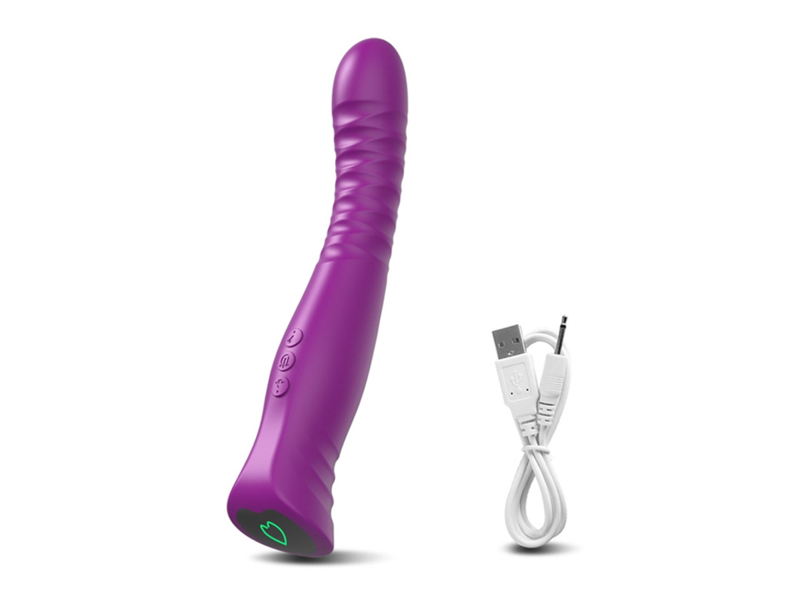 Vibrador De Massagem De Silicone Com 10 Modos De Vibrao Para Mulheres (roxo)