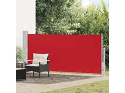 Vidaxl Toldo Lateral Retrátil 140x300 Cm Vermelho
