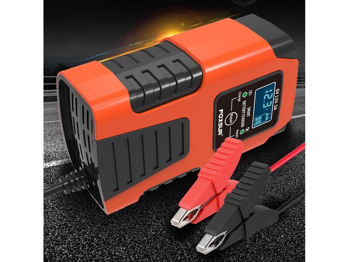Carregador De Bateria Automotiva Laxiscreed Automático E Inteligente Com Função De Desulfatação