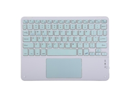 Teclado Sem Fio Bluetooth com Touchpad Recarregável para Pc e Laptop