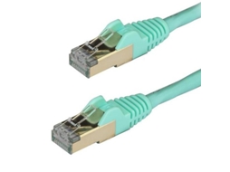 Startech.Com 6Aspat150Cmaq Cabo de Rede Cor Aqua 1.5 M Cat6A U/Ftp Stp