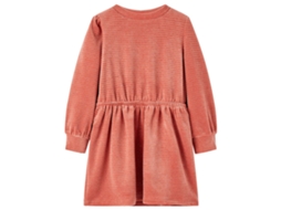Vestido De Manga Comprida P/ Criança Rosa-médio 92