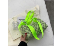 Bolsa De Lona Versátil De Grande Capacidade, Casual E Popular, Tipo Carteiro, De Um Ombro, Amarela