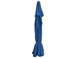 Vidaxl Tecido De Substituição P/ Guarda-sol Exterior 515 Cm Azul-ciano
